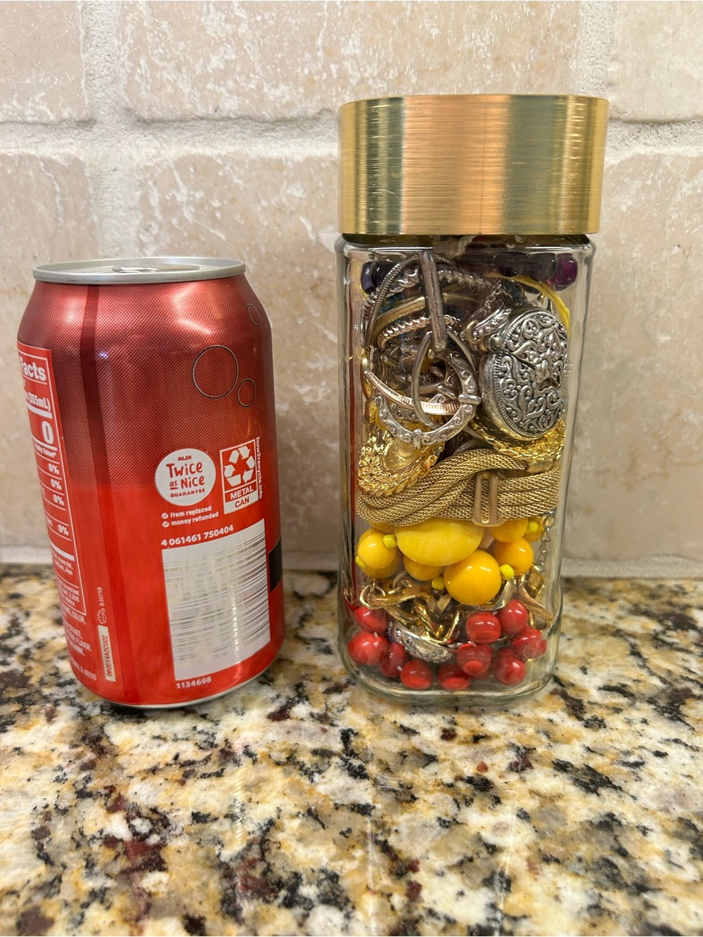 Mystery Jewelry Jar - silver, gold, beads and more